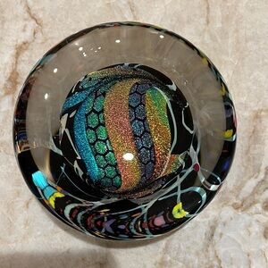 Rollin Karg Signed 2011 Vibrant Multicolor Glass Art Sculpture